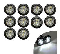 GSRECY Luz LED redonda sellada de 3/4 pulgadas, luz indicadora lateral delantera, trasera, impermeable, 12 V, 24 V, para coche, camión, barco, autobuses, autobuses, remolque, marcador de cabina de