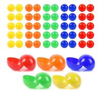 Gsrhzd Bolas de Lotería, 50 Piezas 3CM Bolas de Bingo, Bolas Huecas de Plástico, Vistoso Bolas De Rifa, para Juegos Familiares, Juegos de Fiesta, Decoración de Bolas, 5 Colores