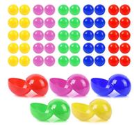 Gsrhzd Bolas de Lotería, 50 Piezas 4CM Bolas de Bingo, Bolas Huecas de Plástico, Vistoso Bolas De Rifa, para Juegos Familiares, Juegos de Fiesta, Decoración de Bolas, 5 Colores