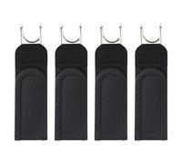 Gsrhzd Cinturon Elastico Hombre, 4 Piezas Cinturon Sin Hebilla Hombre Mujere, Cinturones Laterales Invisibles Para Hombres Y Mujeres, Negro