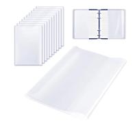 Gsrhzd Fundas Plastificar A4, 20 Piezas Cubierta de Libro Transparente, Espesar las Cubiertas de Libros Impermeables Transparentes Reutilizables y ajustables de Plástico para el Hogar de la Escuela