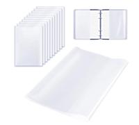 Gsrhzd Fundas Plastificar A4, 30 Piezas Cubierta de Libro Transparente, Espesar las Cubiertas de Libros Impermeables Transparentes Reutilizables y ajustables de Plástico para el Hogar de la Escuela