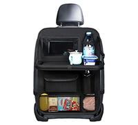 Gsrhzd Organizador Asiento Coche, Protector Asiento Coche Respaldo, Organizador Asiento Coche Niños, con Comedor Poseedor Bandeja, Sostenedor de Tablet-Bolsillo, para Facilitar El Almacenamiento