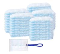 Gsrhzd Plumero Atrapapolvo, 50 Piezas Plumero Recambio, Atrapa Polvo con 1 Mango, Plumero Duster Kit, para Pelo de Animales, Polvo, Suciedad