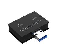 Gsrimgratoe Convertidor Adaptador Hub USB de un Doble Cargador de Doble Puerto 2 para PC Accesorios de Ordenador USB 2.0 Splitter Hub 2 Puertos,A