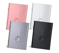 Gsrimgratoe Para tarjetas de 4 piezas para tarjetas con memoria USB para tarjetas de metal de bolsillo para tarjeta de identificación
