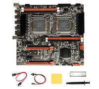 Gsrimgratoe - Placa base doble CPU X79 + cable SATA + cable de conmutación + deflector + grasa térmica + almohadilla térmica LGA2011 M.2 NVME X79 placa base