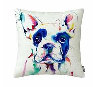 GSRONY Fundas de almohada para cachorro, arte de perro, acuarela, funda de almohada para decoración del hogar, funda de almohada de 18 x 18 pulgadas