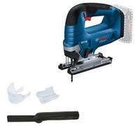 Bosch Professional 18V System sierra de calar a batería GST 18V-125 B (con empuñadura de estribo, cortes inclinados hasta un ángulo de 45°, 1 hoja de sierra, set de aspiración)