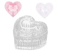 Gsteng Bocadillos y recipientes grandes para polvo corporal, recipiente de polvo transparente con soplos de potencia suave, estuche reutilizable para polvo con terciopelo lavable para cara y cuerpo,