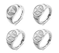 GSTFY Anillo personalizado de plata de ley con símbolo de caduceo médico 2025, anillo de sello para escuela secundaria o universidad, regalo de joyería para enfermeras, médicos, profesionales médicos,