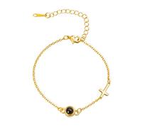 GSTFY Pulsera de proyección de fotos personalizada con cruz de fe con imagen en el interior, bautizo, bautizo, primera comunión, regalos para abuela, madre, adolescentes, niñas, mujeres cristianas
