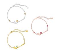 GSTFY Pulsera personalizada con dije de pelota de golf y club, con forma de corazón, piedra natal, pulsera deportiva, cumpleaños, día del juego, Navidad, regalos para amantes del golf, entrenadores