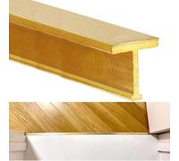 GSUNLEO Tira de transición de Alfombra a baldosa de latón Macizo Personalizable: Protector de Borde de Piso Duradero y Resistente for una transición sin Costuras.(W10xH16mm(0.39"x0.63"))