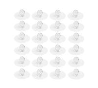 GsvUbd 4 pomos de cristal transparente para puertas y cajones de armarios, autoadhesivos, con ganchos, para decoración de pared (24PCS)