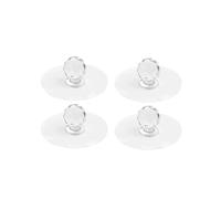 GsvUbd 4 pomos de cristal transparente para puertas y cajones de armarios, autoadhesivos, con ganchos, para decoración de pared (4PCS)