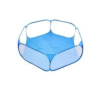 GsvUbd Pet Playpen Portable Fashion Open Indoor/Outdoor Small Animal Cage Game Playground Fence For Hamster Chinchillas Guinea- PigsF(Blue)