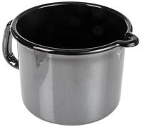 GSW 255141 Profesional de Black de Star Leche Olla esmaltada, Negro, 14 cm