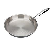 GSW 975353 inoxxal Plus Gastro Tradicional inoxxal Plus Sartén O. Tapa 32 cm - con Panal Suelo, Acero Inoxidable, Plata, 53,5 x 33,5 x 5,8 cm