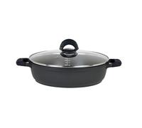 GSW Cacerola con Tapa 3,8 L Silcoguss Noir Inducción Ø 28 cm Aluminio Fundición 6 Unidades Apta Lavavajillas