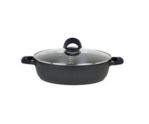 GSW Cacerola con Tapa 3,8 L Silcoguss Noir Inducción Ø 28 cm Aluminio Fundición 6 Unidades Apta Lavavajillas