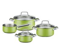 GSW Juego de 4 Utensilios de Cocina de Acero Inoxidable, Color Verde, 20 cm, 4