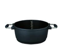 GSW Scala - Olla sin Tapa, 24 centímetros, Color Negro