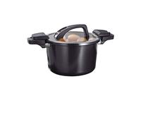 GSW Stahlwaren GmbH Olla de ahorro de energía 24 x 16 cm Aluminio Negro 6 l