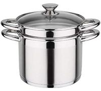 GSW Stahlwaren GmbH - Vaporera de Acero Inoxidable con Inserto, Plata, 22 cm