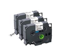 GSwReJ 3/5/10PK 12mm TZE231 Cinta de Etiquetas Negro sobre Blanco Compatible con Suministros de Impresora 231 131 631 335 PTH110 para número de Pieza TZE231(3PK Black on White)