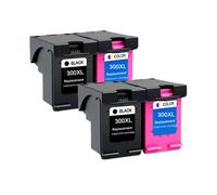 GSwReJ Cartucho de Tinta Compatible 300XL para Escritorio D1660 D2560 D2660 D5560 F2420 F2480 F2492 Impresoras(2 Black 2 Color)