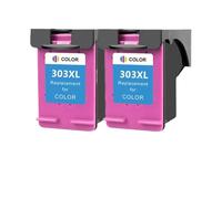 GSwReJ Cartucho de Tinta Compatible con 303XL, Repuesto 303 para Impresora 303 XL Photo 6220 6230 6232 6234 7130 7134 7830(2PCS Color)