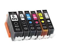 GSwReJ Cartucho de Tinta Compatible para MG6140 MG6240 MG8140 MG8240 PGI425 CLI426(1set 6 Colors)