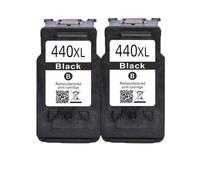GSwReJ Cartucho de Tinta Compatible PG440 CL441 para Suministros de Impresora Compatible con MG3140 MG3540 MG3640 MG3640S TS5140 MX438 MX518 MX378(2Pack BK)