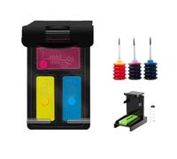 GSwReJ Cartucho de Tinta Recargable Compatible para PG40 CL41 para Usar con IP1600 IP1200 IP1900 MP140 MP150 MX300 MX310 MP160 Impresoras(1Pack Color with Ink)