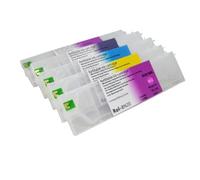 GSwReJ Cartucho de Tinta Recargable de 440 ml con Chip Permanente Compatible con Eco-Sol MAX2 MAX3 MAX para BN-20 RS-640 XC540 VS-640 VS420 VS300 540 Impresoras(6pc MAX2-CMYK LC LM)