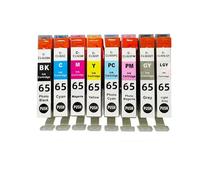 GSwReJ Compatible con los Modelos de Impresora PRO-200 PRO200 Pro 200 para el número de Pieza CLI65 CLI-65 CLI 65 Cartucho de Tinta de inyección de Color(1Set)