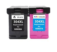 GSwReJ Reemplazo de Cartucho de Tinta 304XL para Impresora 304 304 XL - 2620 2630 2632 5030 5020 5032 3720 3730 5010 Compatible con Modelos de Impresora(1 BK 1 Color)