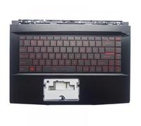 GSwReJ Teclado retroiluminado con Cubierta Palmrest Compatible con GF63 8RC 8rd MS-16R1 R2 R3 R4 R5 R6 Rusia RU EE. UU.(US Keyboard)