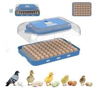 GSWWJG 70 Egg Incubator, Eggs Incubator for Hatching Chicks with Automatic Turner Temperature,Large Capacity Egg Incubator with Hatch Days & Egg Candler for Chicken Duck Goose Eggs