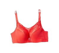GSXLZ Brasieres De Mujer Sujetador Push up de Talla Grande, sin Costuras, Tallas 48, 50 y 52, for Mujer, Tallas 40 a 52(48 110,Red_E)