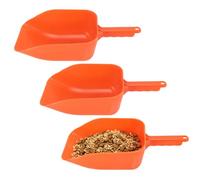 Gsycle 3 cucharadas de plástico para ganado, cuchara de comida para mascotas, cuchara de hielo para derretir hielo, cuchara de semillas de pájaros, para mascotas o jardinería