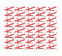 Gsycle 4PCS Fishing Line Sinker Slides, Sinker Slider Swivels Snap Kit Catfishing Equipment for Saltwater Surf Bottom Fishing Fish Fider Rig Catfish Rig (Red)