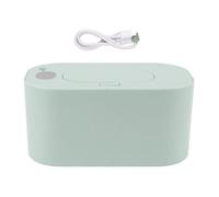 Gsycle Calentador de toallitas, dispensador de toallitas húmedas, Alimentado por USB, Temperatura Constante, Calentador de toallitas para bebés de Gran Capacidad con Pantalla, Calentador (Verde)