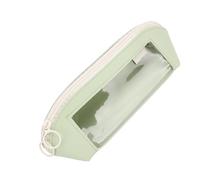 Gsycle Case de lápiz de Cuero, Linda y Visible Gran Capacidad estética Bolsa de lápiz Grande bolsita de Maquillaje pequeño para Bolso Bolso de Cuero para la Oficina de la Escuela Mujer (Verde)