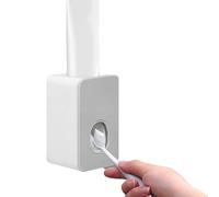 Gsycle Exprimidor De Pasta De Dientes, Soporte De Pasta De Dientes Montado En La Pared, Dispensador De Pasta De Dientes, Accesorios De Baño para Baño(Gris)