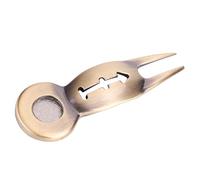 Gsycle Herramienta de reparación de Divot de Golf, Herramienta de Divot de Golf de aleación de Aluminio Reparación de césped Verde Tenedor Marcador de Bolas Herramienta de Marcado de