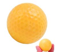 Gsycle Pelota flotante golf de 2, práctica agua insumergible para rango agua 332 hoyuelos Diseño túnel viento Deportes al aire de larga distancia Pelota flotante entrenamiento golf (Amarilla)