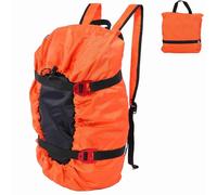 Gsycle Rock Climbing Rope Storage Bag, Foldable Arborist Equipment Bucket Backpack Gear Carrier Accessories with Shoulder Strap for Outdoor Camping Hiking (Naranja)