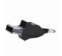Gsycle Silbato de árbitro para Baloncesto, fútbol, Supervivencia Emergencia ABS con cordón, Protector de Dientes, Sonido Fuerte y Claro, Silbato Salvavidas para Deportes al Aire Libres (Negra)